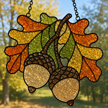 (10/10/2026) Fall Crushed Glass Sun Catcher