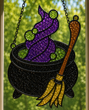 (10/10/2026) Fall Crushed Glass Sun Catcher