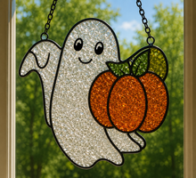 (10/10/2026) Fall Crushed Glass Sun Catcher