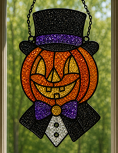 (10/10/2026) Fall Crushed Glass Sun Catcher