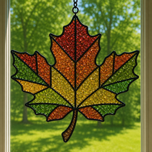 (10/10/2026) Fall Crushed Glass Sun Catcher