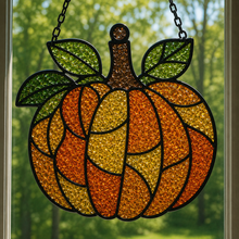 (10/10/2026) Fall Crushed Glass Sun Catcher