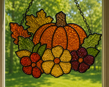 (10/10/2026) Fall Crushed Glass Sun Catcher