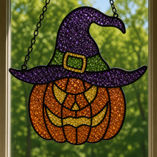 (10/10/2026) Fall Crushed Glass Sun Catcher