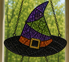 (10/10/2026) Fall Crushed Glass Sun Catcher