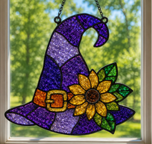 (10/10/2026) Fall Crushed Glass Sun Catcher